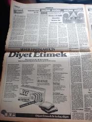 Milliyet Gazetesi - Turkish Newspaper - 8 Mayıs 1983 - yarı şaka yazan Mehmet Barlas Başmakale - Kenan Evren uyardı herkes hizaya gelmeye mecbur - Laleli'deki Washington Otel'de çıkan yangında 36 kişi öldü fotoğraf - Mayısın ilk haftası yazan Altan Öymen - devekuşuna mektuplar yazan Haldun Taner - Bugün anneler günü - Nejat Uygur Maradona Kadıköy sinemasında 6 Mayıs'ta - seçime doğru - Abdülcanbaz çizen Turhan Selçuk - at yarışları - Fenerbahçe Trabzon'u evinde devirdi 4 2 - Karagümrük Birinci Lig'de - Fenerbahçe savunmasının içindeki Trabzon yazan İslam Çupi - Bursaspor Beşiktaş maçı - Beşiktaş kulübü Başkanı Mehmet Üstünkaya taraftar arzu ediyorsa yarın istifa ederiz - kanadalılar Playboy televizyonunu sıkıcı buldu fotoğraf - Galatasaray Ankaragücü maçı - Veli efendi'den haberler - üniversite giriş 1. basamak sınavında ilk sırayı alan Alex Ohannes anne babası ile fotoğraf - Yarın gece Miraç kandili - ABD kongresi'nin tutumu üzerine - yeni bir kuyruklu yıldız dünyaya doğru yaklaşıyor