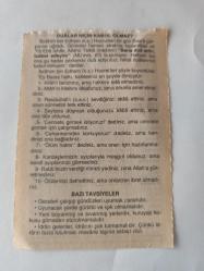 19 Şubat 2009-Orijinal Takvim Yaprağı-Doğum Günü-Söz,Nişan,Nikâh,Düğün ve Önemli Günler Hediyesi-Fazilet Takvimi-Ayet(Hadis)(Mü'min Suresi, ayet 60 )-İbrahim bin Edhem (k.s.) hazretlerinin vefatı (779)-Dualar Niçin Kabul Olmaz?-Bazı Tavsiyeler
