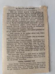 24 Mart 2009-Orijinal Takvim Yaprağı-Doğum Günü-Söz,Nişan,Nikâh,Düğün ve Önemli Günler Hediyesi-Fazilet Takvimi-Ayet(Hadis)(Hadis-i Şerif, Sahih'i Buhari)-Halife harun Reşid'in vefatı (809)-Allah (C.C.) İçin Sevmek-Pirinç Üzerine Yazı