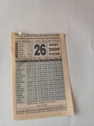26 Mart 2009-Orijinal Takvim Yaprağı-Doğum Günü-Söz,Nişan,Nikâh,Düğün ve Önemli Günler Hediyesi-Fazilet Takvimi-Ayet(Hadis)(Hadis-i Şerif, Sahih-i Müslim)-(Edirne)Balkan Şehitlerini Anma Günü Çaylak Fırtınası ()- Duanın Kabulü-Rebiulahir Ayı İctima'l Ru'yet ve Başlangıcı