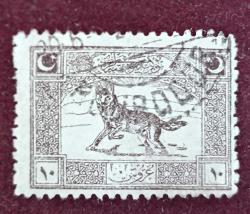 1922  Cenova Serisinden 10 kuruşluk valör _ damgalı