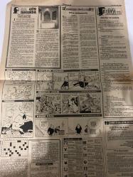 TERCÜMAN GAZETESİ - DOĞUM GÜNÜ HEDİYESİ (TURKISH NEWSPAPPER)  - 12 KASIM 1982 - SADECE İKİ SAYFADIR -Leonid Brejnev-Andreas Papandreu-Ahmet Kabaklı-Rauf Tamer-Kurtul Altuğ-Zeynep Göğüş-Lynn Johnston-Brant Parker-Johnny Hart-Ulusu devlet teşkilatı kağıt yerine iş üretecek-Brejnev öldü-Dünya tarihine komünizmin kanlı damgasını vurmuştu-Yönetimin bir süre geçici bir komite tarafından yürütüleceği ileri sürülüyor-Polonyada onbinlerce kişi gösteri yaptı ve polisle çatıştı-Blum istemeyen Türk işçisi geri dönmeyecek-Papandreu bir darbe daha yedi-Nato toplantısında Türkiye tartışılacak-Siyasi tartışmada 2 Türkün öldüğü Alman kasabasında yeni olaylara karşı tedbir alındı-Barış davasında avukatlar salonu terketti-Surda işgal kuvvetleri komutanlık karargahı bombalandı çok ölü-Gün ışığında Fuzulinin mezarı-Minberden gönüllere kitap medeniyettir-Sözün kısası Brejnev ve sandık-Arsız-Mutluluk günlüğü-Örümcek adam-Yumurcak-Küçük kral-Yıldızınız ve siz-TV ve huzurevleri