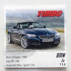 BMW Z4 Turbo Araba Turbo Sakız Kağıdı No 114