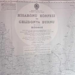 MEDITERRANEAN SEA TURKEY - SOUTH COAST HİSARÖNÜ KÖRFEZİ TO GELİDONYA BURNU INCLUDING ŔODHOS HARİTA