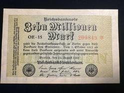 Weimar Almanyası 1.000.000 Mark 1923. Çil. 1 Milyon