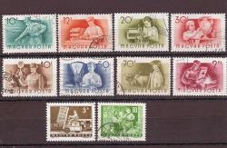 1955 Macaristan Meslekler - Çalışma Hayatı Damgalı Tematik Pul Lotu - DP986