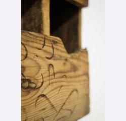 Eski dönem ahşap kaşıklık