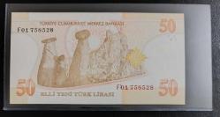 8. EMİSYON NADİR F01 SERİSİ İLK PREFİX 50 YTL ÇİL KONDİSYONDA