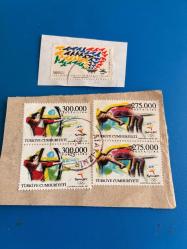 1992 Barcelona Olimpiyat Oyunları ve Sydney 2000 Olimpiyatları pulları