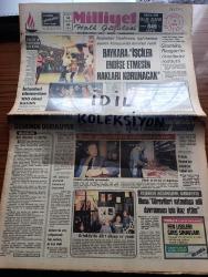 Milliyet Gazetesi - Turkish Newspaper - 3 Nisan 1983 - Bir bildiri üzerine yazan Mehmet Barlas Başmakale - Başbakan Yardımcısı Zeyyat Baykara işçiler endişe etmesin hakları korunacak dedi - milliyet müzik ve halk oyunları yarışmasına ilgi büyük fotoğraf - Sovyetler Birliği Dışişleri Bakanı Gromiko Reagan'ın önerilerini reddetti - 96 et mamülünde sağlığa aykırı maddeler bulundu - Uğur Dündar sağlığa aykırı gıda üreten işletmelerin peşinde fotoğraf - Başbakan Bülent Ulusu görevlileri vatandaşı adil davranması için ikaz ettim - yabancı dil yazan Altan Öymen - hangi yeni hangi eski yazan Haldun Taner - İngiltere ve Almanya füzelere karşı ayağa kalktı - 100. Yılda ilk Paris İstanbul seferi - Kenan Evren ressam Yaşar Çallı'nın resim sergisini gezdi - İngiliz belgelerinde Osmanlı Ermenileri yazan Bilal Şimşir - Ajda Pekkan Şan tiyatrosunda - Dallas dizisi - Kenan Evren Ankaragücü'ne haber gönderdim benim mahçup ederlerse bir şey yapamam - İtalya cumhurbaşkanı Pertini yılın taraftarı seçildi