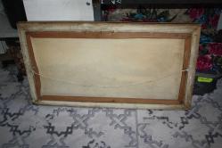 İMZALI YAĞLI BOYA TABLO ANTİKA COK ESKİ BİR MANZARA DETAYLAR RESIMLERDE    (CD ODA