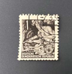 Avusturya Pulu - Österreich Austria Stamp -  Postadan Geçmiş Pul Filateli - Damgalı - Kömür madencisi temalı pul, 1 PARA - YABANCI PULLAR - NOSTALJİK DOĞUM GÜNÜ HEDİYESİ