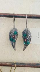 El İşçiliği Özel Tasarım Gümüş Küpe