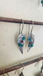 El İşçiliği Özel Tasarım Gümüş Küpe