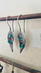 El İşçiliği Özel Tasarım Gümüş Küpe