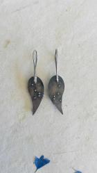 El İşçiliği Özel Tasarım Gümüş Küpe