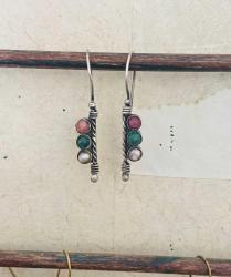 El İşçiliği Özel Tasarım Gümüş Küpe