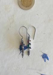 El İşçiliği Özel Tasarım Gümüş Küpe