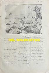 Osmanlıca Karagöz Mizah Dergisi-Gazetesi, Orijinal Dönem Basım, (Ottoman Magazine-Newspaper-Journal Illustré Cara-Gueuz) - 1 Kasım 1916 - Sayı: 908 - Hicri: 3 Muharrem 1335 - Rumi: 19 Teşrin-i Evvel 1332 - Karikatür: 