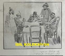 Osmanlıca Karagöz Mizah Dergisi-Gazetesi, Orijinal Dönem Basım, (Ottoman Magazine-Newspaper-Journal Illustré Cara-Gueuz) - 1 Kasım 1916 - Sayı: 908 - Hicri: 3 Muharrem 1335 - Rumi: 19 Teşrin-i Evvel 1332 - Karikatür: 