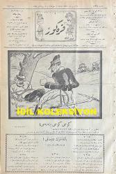 Osmanlıca Karagöz Mizah Dergisi-Gazetesi, Orijinal Dönem Basım, (Ottoman Magazine-Newspaper-Journal Illustré Cara-Gueuz) - 28 Ekim (Teşrin-i Evvel) 1925 - Sayı: 1838 - Hicri: 9 Rebiülahir 1344 - Karikatür: Gücü Gücü Yetene mi? 