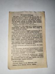 30 Temmuz  2009-Orijinal Takvim Yaprağı-Doğum Günü-Söz,Nişan,Nikâh,Düğün ve Önemli Günler Hediyesi-Fazilet Takvimi-Ayet(Hadis)(Hadis-i Şerif, İthafü's-Sade)-Lehistan (Polonya)'ın Osmanlı Himayesine Kabulü (1557)-Dilin Bazı Affetleri