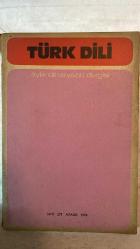 TÜRK DİLİ, AYLIK DİL VE YAZIN DERGİSİ - ARALIK 1974  SAYI: 279  TDK: TÜRK DİL KURUMU ÜZERİNE SORULAR VE YANITLAR - ATTİLA İLHAN: ŞİİR ÜZERİNE SORUSUZ KARŞILIKLAR - ATTİLA İLHAN: GÖZLÜKLÜ HAMDİ'NİN NOTLARI - KEMAL DEMİRAY: BİR YAZIM SORUNU: DE BAĞLACI - ALİM ŞERİF ONARAN: SİNEMADA DİL - SALAH BİRSEL: BOĞAZİÇİ YANDAN YANDAN - FAZIL HÜSNÜ DAĞLARCA: MUMLAR - NECATİ CUMALI: KÖSTEBEK - METİN ELOĞLU: ALACA - ALİ PÜSKÜLLÜOĞLU: SORULAR - HALUK AKER: SEVGİYİ AÇITIR DÜNYA - HALİL UYSAL: BOZYAZI - ÖZEL ARABUL: SU YANGINI - ENVER NACİ GÖKŞEN: ÇIKMA DURUMU (-DEN) VE KAPSAMI - CAHİT ÖZTELLI: KOLAY SANILAN HALK EDEBİYATI - MEHMET SEYDA: ROMANCI GÜNLÜĞÜ - TERİM SÖZLÜKLERİMİZDEN ÖRNEKLER - BURHAN ARPAD: KEMAL AĞABEY ÖLDÜ - SAADET TIMUR ULÇUGÜR: BEKİRLER - MUZAFFER IZCÜ: ÜZERİNİZDE ESKİSİN BAYRAM ALİ BEY - YAMAN ÖRS: TİP DİLİNİ SADELEŞTİRME ÇABALARI - MUZAFFER UYGUNER: TÜRK FELSEFESİNİN BOYUTLARI - EMİN RECEBOĞLU: DÜNYA ŞİİRİ -  60 SAYFA