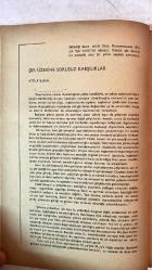 TÜRK DİLİ, AYLIK DİL VE YAZIN DERGİSİ - ARALIK 1974  SAYI: 279  TDK: TÜRK DİL KURUMU ÜZERİNE SORULAR VE YANITLAR - ATTİLA İLHAN: ŞİİR ÜZERİNE SORUSUZ KARŞILIKLAR - ATTİLA İLHAN: GÖZLÜKLÜ HAMDİ'NİN NOTLARI - KEMAL DEMİRAY: BİR YAZIM SORUNU: DE BAĞLACI - ALİM ŞERİF ONARAN: SİNEMADA DİL - SALAH BİRSEL: BOĞAZİÇİ YANDAN YANDAN - FAZIL HÜSNÜ DAĞLARCA: MUMLAR - NECATİ CUMALI: KÖSTEBEK - METİN ELOĞLU: ALACA - ALİ PÜSKÜLLÜOĞLU: SORULAR - HALUK AKER: SEVGİYİ AÇITIR DÜNYA - HALİL UYSAL: BOZYAZI - ÖZEL ARABUL: SU YANGINI - ENVER NACİ GÖKŞEN: ÇIKMA DURUMU (-DEN) VE KAPSAMI - CAHİT ÖZTELLI: KOLAY SANILAN HALK EDEBİYATI - MEHMET SEYDA: ROMANCI GÜNLÜĞÜ - TERİM SÖZLÜKLERİMİZDEN ÖRNEKLER - BURHAN ARPAD: KEMAL AĞABEY ÖLDÜ - SAADET TIMUR ULÇUGÜR: BEKİRLER - MUZAFFER IZCÜ: ÜZERİNİZDE ESKİSİN BAYRAM ALİ BEY - YAMAN ÖRS: TİP DİLİNİ SADELEŞTİRME ÇABALARI - MUZAFFER UYGUNER: TÜRK FELSEFESİNİN BOYUTLARI - EMİN RECEBOĞLU: DÜNYA ŞİİRİ -  60 SAYFA