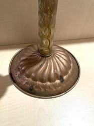 DEV BOY BAKIR RENKLİ METAL MUMLUK CAMLI MUMLUK  NO 34