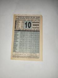 10 Ağustos  2009-Orijinal Takvim Yaprağı-Doğum Günü-Söz,Nişan,Nikâh,Düğün ve Önemli Günler Hediyesi-Fazilet Takvimi-Ayet(Hadis)(Nisa Suresi, ayet 103)-İki Alman Zırhlısı Göben ve Breslav'ın Osmanlı'ya Sığınması (1914)-En Hayırlı Amel Namaz