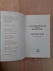 Analitik Psikoloji Üzerine İki Deneme