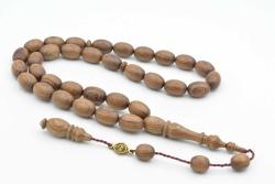 Usta İşi İmzalı Tombul Beyzi Kesim Kokulu Sandal Ağacı Tesbih