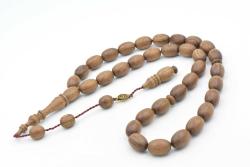 Usta İşi İmzalı Tombul Beyzi Kesim Kokulu Sandal Ağacı Tesbih