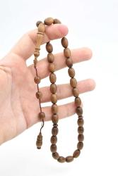 Usta İşi İmzalı Tombul Beyzi Kesim Kokulu Sandal Ağacı Tesbih