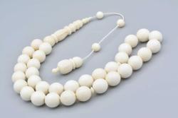 Sistemli Oyma İmameli Dev Boy Deve Kemiği Tesbih 12 Mm