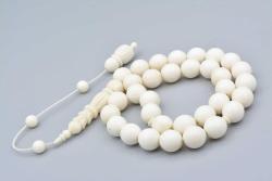 Sistemli Oyma İmameli Dev Boy Deve Kemiği Tesbih 12 Mm