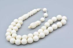 Sistemli Oyma İmameli İri Boy Deve Kemiği Tesbih 10 Mm