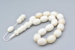 Sistemli Oyma İmameli İri Boy Balina Kemiği Efe Maskot Tesbih