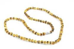 Hakiki Doğal Küp Model Damla Kehribar Kolye