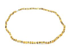 Hakiki Doğal Küp Model Damla Kehribar Kolye