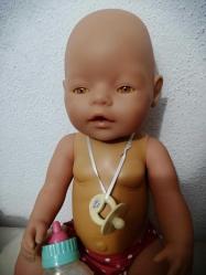 KOLEKSİYONLUK ZAPF ET BEBEK 43 CM  EMZİKLİ YENİDOĞAN BEBEK