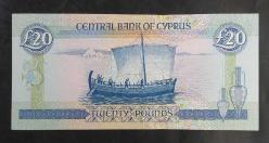 KIBRIS 20 POUNDS 1993 ÇİL ++ (10.0 Kondüsyon)