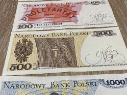 Polonya 4’lü Kağıt Para Seti - 1982 & 1988 Emisyonları - Kopernik ve Kościuszko Serisi