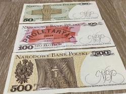 Polonya 4’lü Kağıt Para Seti - 1982 & 1988 Emisyonları - Kopernik ve Kościuszko Serisi