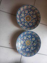 Kütahya el yapımı çift çini tabak  198090  atası