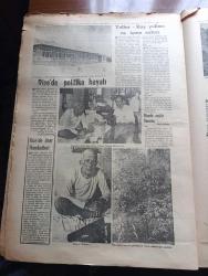 Vatan Rize Özel Gazetesi - Turkish Newspaper - 17 Eylül 1952 - Rize'de çay ekilen arazi genişlemektedir - Rize'deki hızırlarımız kimlerdir - Rize'de mahalli kıyafet ile bir köylü kadın fotoğraf - yeni hidroelektrik santralini kurulacağı taşlıdere mevki fotoğraf - Rize'ye bol elektrik geliyor - Türkiye çay sahası yazan Asım Zihnioğlu - Rize'nin coğrafi durumu - Rize'de meyvacılık - Çayeli Rize'nin şirin bir kazasıdır fotoğraf - Yeşil Rize yurdun en çok yağmur yağan bu şirin köşesi sırf yeşilden örülmüş bir demet gibidir fotoğraf - Rize'nin tarihinde yer almış olan meşhur kıyafet Zıpka fotoğraf - Türkiye'nin çay dünyası yazan Ahmet Emin Yalman - Rize çocuk bakımevinde Ahmet Emin Yalman kimsesiz çocuklarla fotoğraf - Rize Çay fabrikası fotoğraf - Rize'de politika hayatı - Mehmet Mataracı fotoğraf - Rize'de aile bağları kuvvetlidir - Rize cezaevi müdürü Faik Sancaklar - Pazar kaymakamı Hüseyin Köseoğlu - Rize Cumhuriyet savcı yardımcısı Enver Çevik - Rize CHP başkanı M. Ali Kumbasar