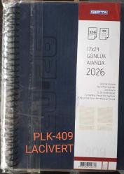 Ajanda 2026 Yılı  SPİRALLİ 17X24  Cm  Gıpta PLK-409 LACİVERT