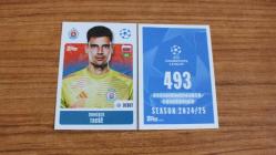 Topps UEFA Champions League 2024-2025 ŠK Slovan Bratislava Dominik Takáč Sticker No:493