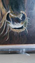 Vintage At Portresi Tablo – Çerçeveli Büyük Boy Dekoratif Eser (64x84 cm)