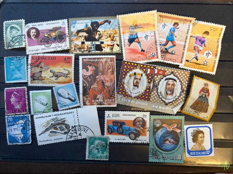 Damgalı damgasız dünya pulları